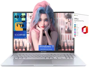 ASUS Vivobook 16 Laptop, 16" FHD+ 1920*1200 Non-touch 60Hz, Intel Core i9-13900H 14 Cores Processor, Intel Graphics, 40GB DDR4 1TB PCIe SSD, Backlit Keyboard, Windows 11 Pro, Office 2021 License ASUS Vivobook 16 Laptop, 16" FHD+ 1920*1200 Non-touch 60Hz, Intel Core i9-13900H 14 Cores Processor, Intel Graphics, 40GB DDR4 1TB PCIe SSD, Backlit Keyboard, Windows 11 Pro, Office 2021 License