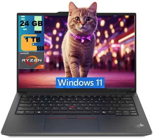 Lenovo ThinkPad E14 Laptop, 14" WUXGA (1920x1200) Display, AMD Ryzen 7 250 8-Cores Processor, AMD Radeon 780M, 24GB DDR4 1TB PCIe SSD, Backlit KB, FR, Windows 11 Lenovo ThinkPad E14 Laptop, 14" WUXGA (1920x1200) Display, AMD Ryzen 7 250 8-Cores Processor, AMD Radeon 780M, 24GB DDR4 1TB PCIe SSD, Backlit KB, FR, Windows 11