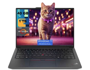 Lenovo ThinkPad E14 Laptop, 14" WUXGA (1920x1200) Display, AMD Ryzen 7 250 8-Cores Processor, AMD Radeon 780M, 40GB DDR4 1TB PCIe SSD, Backlit KB, FR, Windows 11 Pro Lenovo ThinkPad E14 Laptop, 14" WUXGA (1920x1200) Display, AMD Ryzen 7 250 8-Cores Processor, AMD Radeon 780M, 40GB DDR4 1TB PCIe SSD, Backlit KB, FR, Windows 11 Pro