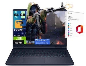Dell Alienware 16X Aurora Gaming Laptop, 16" WQXGA 240Hz, Intel 24-core Ultra 9 275HX Processor, RTX 5070 8GB GDDR7 Graphic, 64GB DDR5 1TB PCIe SSD, Wi-Fi 7, Windows 11 Pro, Office 2021 License Dell Alienware 16X Aurora Gaming Laptop, 16" WQXGA 240Hz, Intel 24-core Ultra 9 275HX Processor, RTX 5070 8GB GDDR7 Graphic, 64GB DDR5 1TB PCIe SSD, Wi-Fi 7, Windows 11 Pro, Office 2021 License