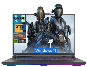 ASUS ROG Strix G18 Gaming Laptop, 18" ROG FHD+ 144Hz, AMD Ryzen 9 8940HX 16 Cores Processor, NVIDIA GeForce RTX 5050 8GB GDDR7, 64GB DDR5 2TB PCIe SSD, Wi-Fi 6E, Windows 11 ASUS ROG Strix G18 Gaming Laptop, 18" ROG FHD+ 144Hz, AMD Ryzen 9 8940HX 16 Cores Processor, NVIDIA GeForce RTX 5050 8GB GDDR7, 64GB DDR5 2TB PCIe SSD, Wi-Fi 6E, Windows 11