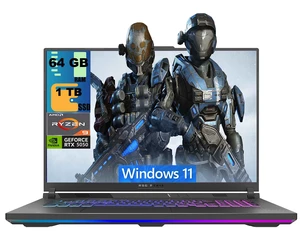 ASUS ROG Strix G18 Gaming Laptop, 18" ROG FHD+ 144Hz, AMD Ryzen 9 8940HX 16 Cores Processor, NVIDIA GeForce RTX 5050 8GB GDDR7, 64GB DDR5 1TB PCIe SSD, Wi-Fi 6E, Windows 11 ASUS ROG Strix G18 Gaming Laptop, 18" ROG FHD+ 144Hz, AMD Ryzen 9 8940HX 16 Cores Processor, NVIDIA GeForce RTX 5050 8GB GDDR7, 64GB DDR5 1TB PCIe SSD, Wi-Fi 6E, Windows 11