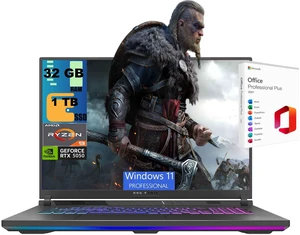 ASUS ROG Strix G18 Gaming Laptop, 18" ROG FHD+ 144Hz, AMD Ryzen 9 8940HX 16 Cores Processor, NVIDIA GeForce RTX 5050 8GB GDDR7, 32GB DDR5 1TB PCIe SSD, Wi-Fi 6E, Windows 11 Pro, Office 2021 License ASUS ROG Strix G18 Gaming Laptop, 18" ROG FHD+ 144Hz, AMD Ryzen 9 8940HX 16 Cores Processor, NVIDIA GeForce RTX 5050 8GB GDDR7, 32GB DDR5 1TB PCIe SSD, Wi-Fi 6E, Windows 11 Pro, Office 2021 License