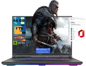 ASUS ROG Strix G18 Gaming Laptop, 18" ROG FHD+ 144Hz, AMD Ryzen 9 8940HX 16 Cores Processor, NVIDIA GeForce RTX 5050 8GB GDDR7, 64GB DDR5 1TB PCIe SSD, Wi-Fi 6E, Windows 11 Pro, Office 2021 License ASUS ROG Strix G18 Gaming Laptop, 18" ROG FHD+ 144Hz, AMD Ryzen 9 8940HX 16 Cores Processor, NVIDIA GeForce RTX 5050 8GB GDDR7, 64GB DDR5 1TB PCIe SSD, Wi-Fi 6E, Windows 11 Pro, Office 2021 License