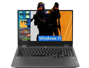 Lenovo LOQ 15 Gaming Laptop, 15.6" 144Hz FHD Display, AMD Ryzen 5 7235HS 4 Cores Processor, NVIDIA GeForce RTX 4050 6GB GDDR6, 64GB DDR5 1TB PCIe SSD, Wi-Fi 6, Backlit KB, Windows 11 Lenovo LOQ 15 Gaming Laptop, 15.6" 144Hz FHD Display, AMD Ryzen 5 7235HS 4 Cores Processor, NVIDIA GeForce RTX 4050 6GB GDDR6, 64GB DDR5 1TB PCIe SSD, Wi-Fi 6, Backlit KB, Windows 11