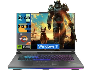 ASUS ROG Strix G16 Gaming Laptop, 16" WUXGA (1920x1200) 165Hz Display, AMD Ryzen 9 9955HX 16 cores Processor, NVIDIA GeForce RTX 5060 8 GB GDDR7, 32GB DDR5 512GB PCIe SSD, Wi-Fi 6E, Windows 11 ASUS ROG Strix G16 Gaming Laptop, 16" WUXGA (1920x1200) 165Hz Display, AMD Ryzen 9 9955HX 16 cores Processor, NVIDIA GeForce RTX 5060 8 GB GDDR7, 32GB DDR5 512GB PCIe SSD, Wi-Fi 6E, Windows 11