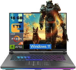 ASUS ROG Strix G16 Gaming Laptop, 16" WUXGA (1920x1200) 165Hz Display, AMD Ryzen 9 9955HX 16 cores Processor, NVIDIA GeForce RTX 5060 8 GB GDDR7, 16GB DDR5 1TB PCIe SSD, Wi-Fi 6E, Windows 11 ASUS ROG Strix G16 Gaming Laptop, 16" WUXGA (1920x1200) 165Hz Display, AMD Ryzen 9 9955HX 16 cores Processor, NVIDIA GeForce RTX 5060 8 GB GDDR7, 16GB DDR5 1TB PCIe SSD, Wi-Fi 6E, Windows 11