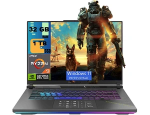ASUS ROG Strix G16 Gaming Laptop, 16" WUXGA (1920x1200) 165Hz Display, AMD Ryzen 9 9955HX 16 cores Processor, NVIDIA GeForce RTX 5060 8 GB GDDR7, 32GB DDR5 1TB PCIe SSD, Wi-Fi 6E, Windows 11 Pro ASUS ROG Strix G16 Gaming Laptop, 16" WUXGA (1920x1200) 165Hz Display, AMD Ryzen 9 9955HX 16 cores Processor, NVIDIA GeForce RTX 5060 8 GB GDDR7, 32GB DDR5 1TB PCIe SSD, Wi-Fi 6E, Windows 11 Pro