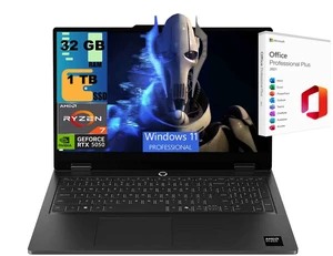 Lenovo LOQ 15 Gaming Laptop, 15.6" FHD 144Hz, AMD 8-core Ryzen 7 170 Processor, NVIDIA GeForce RTX 5050 8GB GDDR7, 32GB DDR5 1TB PCIe SSD, Wi-Fi 6 Windows 11 Pro, Office 2021 License Lenovo LOQ 15 Gaming Laptop, 15.6" FHD 144Hz, AMD 8-core Ryzen 7 170 Processor, NVIDIA GeForce RTX 5050 8GB GDDR7, 32GB DDR5 1TB PCIe SSD, Wi-Fi 6 Windows 11 Pro, Office 2021 License