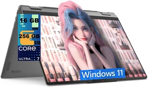 Lenovo Yoga 7i 2-in-1 16 Laptop, 16" WUXGA (1920x1200) Touchscreen, Intel Core Ultra 7 256V 8 cores Processor, Intel Arc 140V Graphics, 16GB DDR5 256GB PCIe SSD, FP Reader, Windows 11 Home Lenovo Yoga 7i 2-in-1 16 Laptop, 16" WUXGA (1920x1200) Touchscreen, Intel Core Ultra 7 256V 8 cores Processor, Intel Arc 140V Graphics, 16GB DDR5 256GB PCIe SSD, FP Reader, Windows 11 Home