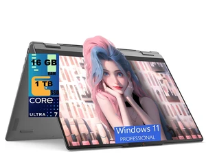 Lenovo Yoga 7i 2-in-1 16 Laptop, 16" WUXGA (1920x1200) Touchscreen, Intel Core Ultra 7 256V 8 cores Processor, Intel Arc 140V Graphics, 16GB DDR5 1TB PCIe SSD, FP Reader, Windows 11 Pro Lenovo Yoga 7i 2-in-1 16 Laptop, 16" WUXGA (1920x1200) Touchscreen, Intel Core Ultra 7 256V 8 cores Processor, Intel Arc 140V Graphics, 16GB DDR5 1TB PCIe SSD, FP Reader, Windows 11 Pro