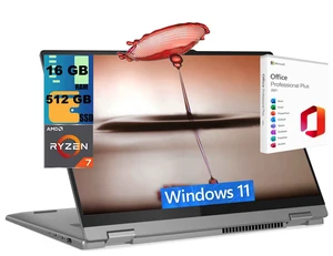 Lenovo IdeaPad 5 16 Business Laptop, 16" WUXGA Touchscreen, AMD Ryzen 7 8845HS 8 Cores Processor, AMD Radeon 780M Graphics, 16GB DDR5 512GB PCIe SSD, FP Reader, Windows 11, Office 2021 License Lenovo IdeaPad 5 16 Business Laptop, 16" WUXGA Touchscreen, AMD Ryzen 7 8845HS 8 Cores Processor, AMD Radeon 780M Graphics, 16GB DDR5 512GB PCIe SSD, FP Reader, Windows 11, Office 2021 License