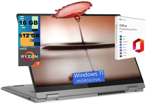 Lenovo IdeaPad 5 16 Business Laptop, 16" WUXGA Touchscreen, AMD Ryzen 7 8845HS 8 Cores Processor, AMD Radeon 780M Graphics, 16GB DDR5 512GB PCIe SSD, FP Reader, Windows 11 Pro, Office 2021 License Lenovo IdeaPad 5 16 Business Laptop, 16" WUXGA Touchscreen, AMD Ryzen 7 8845HS 8 Cores Processor, AMD Radeon 780M Graphics, 16GB DDR5 512GB PCIe SSD, FP Reader, Windows 11 Pro, Office 2021 License