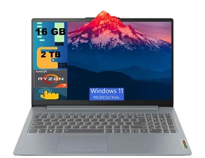 Lenovo IdeaPad Slim 3 15 Laptop, 15.6" Full HD Touchscreen, AMD Ryzen 7 5825U 8-core processor, AMD Radeon Graphics, 16GB DDR4 2TB PCIe SSD, Wi-Fi 6, Windows 11 Pro Lenovo IdeaPad Slim 3 15 Laptop, 15.6" Full HD Touchscreen, AMD Ryzen 7 5825U 8-core processor, AMD Radeon Graphics, 16GB DDR4 2TB PCIe SSD, Wi-Fi 6, Windows 11 Pro