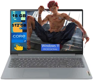 Lenovo IdeaPad 15 Laptop, 15.6" FHD (1920 x 1080) Touchscreen, Intel Core i7-1355U 10-Core Processor, Intel Iris Xe Graphics, 16GB DDR5 512GB PCIe SSD, Wi-Fi 6, Backlit KB, Windows 11 Pro Lenovo IdeaPad 15 Laptop, 15.6" FHD (1920 x 1080) Touchscreen, Intel Core i7-1355U 10-Core Processor, Intel Iris Xe Graphics, 16GB DDR5 512GB PCIe SSD, Wi-Fi 6, Backlit KB, Windows 11 Pro