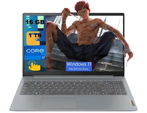 Lenovo IdeaPad 15 Laptop, 15.6" FHD (1920 x 1080) Touchscreen, Intel Core i7-1355U 10-Core Processor, Intel Iris Xe Graphics, 16GB DDR5 1TB PCIe SSD, Wi-Fi 6, Backlit KB, Windows 11 Pro Lenovo IdeaPad 15 Laptop, 15.6" FHD (1920 x 1080) Touchscreen, Intel Core i7-1355U 10-Core Processor, Intel Iris Xe Graphics, 16GB DDR5 1TB PCIe SSD, Wi-Fi 6, Backlit KB, Windows 11 Pro