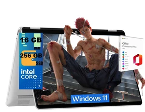 HP OmniBook 5 Flip 2-in-1 14 Laptop, 14" FHD+ Touchscreen, Intel Core 7 150U Processor, Intel Graphics, 16GB DDR5 256GB PCIe SSD, Backlit Keyboard, Wi-Fi 6E, Windows 11, Office 2021 License HP OmniBook 5 Flip 2-in-1 14 Laptop, 14" FHD+ Touchscreen, Intel Core 7 150U Processor, Intel Graphics, 16GB DDR5 256GB PCIe SSD, Backlit Keyboard, Wi-Fi 6E, Windows 11, Office 2021 License