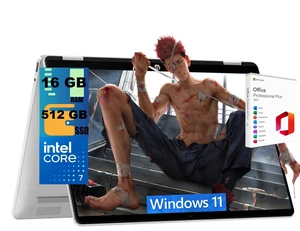 HP OmniBook 5 Flip 2-in-1 14 Laptop, 14" FHD+ Touchscreen, Intel Core 7 150U Processor, Intel Graphics, 16GB DDR5 512GB PCIe SSD, Backlit Keyboard, Wi-Fi 6E, Windows 11, Office 2021 License HP OmniBook 5 Flip 2-in-1 14 Laptop, 14" FHD+ Touchscreen, Intel Core 7 150U Processor, Intel Graphics, 16GB DDR5 512GB PCIe SSD, Backlit Keyboard, Wi-Fi 6E, Windows 11, Office 2021 License