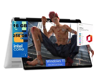 HP OmniBook 5 Flip 2-in-1 14 Laptop, 14" FHD+ Touchscreen, Intel Core 7 150U Processor, Intel Graphics, 16GB DDR5 256GB PCIe SSD, Backlit Keyboard, Wi-Fi 6E, Windows 11 Pro, Office 2021 License HP OmniBook 5 Flip 2-in-1 14 Laptop, 14" FHD+ Touchscreen, Intel Core 7 150U Processor, Intel Graphics, 16GB DDR5 256GB PCIe SSD, Backlit Keyboard, Wi-Fi 6E, Windows 11 Pro, Office 2021 License
