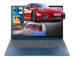 Lenovo IdeaPad Slim 3 15 Laptop, 15.6" FHD(1920 x 1080) Display, AMD Ryzen 5 40 4-Core processor, AMD Radeon 610M Graphics, 8GB DDR5 1TB PCIe SSD, Wi-Fi, Bluetooth, Windows 11 Pro Lenovo IdeaPad Slim 3 15 Laptop, 15.6" FHD(1920 x 1080) Display, AMD Ryzen 5 40 4-Core processor, AMD Radeon 610M Graphics, 8GB DDR5 1TB PCIe SSD, Wi-Fi, Bluetooth, Windows 11 Pro