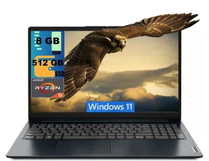 Lenovo Ideapad 1 15 Laptop, 15.6" Full HD (1920 x 1080) Display, AMD Ryzen 5 7520U 4-core Processor, AMD Radeon 610M, 8GB DDR5 512GB PCIe SSD, Wi-Fi & Bluetooth, Windows 11 Home Lenovo Ideapad 1 15 Laptop, 15.6" Full HD (1920 x 1080) Display, AMD Ryzen 5 7520U 4-core Processor, AMD Radeon 610M, 8GB DDR5 512GB PCIe SSD, Wi-Fi & Bluetooth, Windows 11 Home