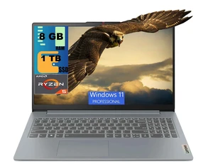 Lenovo IdeaPad Slim 3 15 Laptop, 15.6" FHD Touchscreen, AMD Ryzen 5 7520U 4-core Processor, AMD Radeon 610M, 8GB DDR5 1TB PCIe SSD, Wi-Fi & Bluetooth, Windows 11 Pro Lenovo IdeaPad Slim 3 15 Laptop, 15.6" FHD Touchscreen, AMD Ryzen 5 7520U 4-core Processor, AMD Radeon 610M, 8GB DDR5 1TB PCIe SSD, Wi-Fi & Bluetooth, Windows 11 Pro