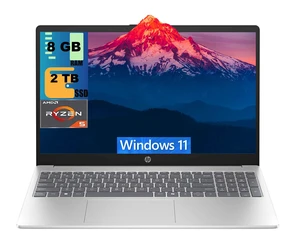 HP 15 Laptop, 15.6" FHD Touchscreen, AMD Ryzen 5 7520U 4 Cores Processor, AMD Radeon Graphics, 8GB DDR5 2TB PCIe SSD, WiFi 6, Bluetooth, Windows 11 Home HP 15 Laptop, 15.6" FHD Touchscreen, AMD Ryzen 5 7520U 4 Cores Processor, AMD Radeon Graphics, 8GB DDR5 2TB PCIe SSD, WiFi 6, Bluetooth, Windows 11 Home