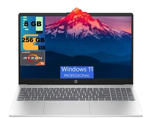 HP 15 Laptop, 15.6" FHD Touchscreen, AMD Ryzen 5 7520U 4 Cores Processor, AMD Radeon Graphics, 8GB DDR5 256GB PCIe SSD, WiFi 6, Bluetooth, Windows 11 Pro HP 15 Laptop, 15.6" FHD Touchscreen, AMD Ryzen 5 7520U 4 Cores Processor, AMD Radeon Graphics, 8GB DDR5 256GB PCIe SSD, WiFi 6, Bluetooth, Windows 11 Pro