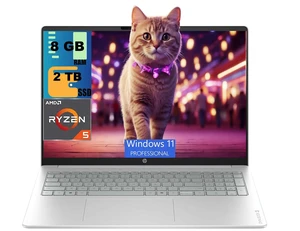HP OmniBook 3 16 Business Laptop, 16" WUXGA Touchscreen, AMD Ryzen 5 4000 4 cores Processor, AMD Radeon 610M Graphics, 8GB DDR5 2TB PCIe SSD, Wi-Fi 6, Windows 11 Pro HP OmniBook 3 16 Business Laptop, 16" WUXGA Touchscreen, AMD Ryzen 5 4000 4 cores Processor, AMD Radeon 610M Graphics, 8GB DDR5 2TB PCIe SSD, Wi-Fi 6, Windows 11 Pro