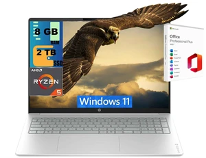 HP OmniBook 3 16 Business Laptop, 16" WUXGA Touchscreen, AMD Ryzen 5 4000 4 cores Processor, AMD Radeon 610M Graphics, 8GB DDR5 2TB PCIe SSD, Wi-Fi 6, Windows 11, Office 2021 License HP OmniBook 3 16 Business Laptop, 16" WUXGA Touchscreen, AMD Ryzen 5 4000 4 cores Processor, AMD Radeon 610M Graphics, 8GB DDR5 2TB PCIe SSD, Wi-Fi 6, Windows 11, Office 2021 License