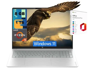 HP OmniBook 3 16 Business Laptop, 16" WUXGA Touchscreen, AMD Ryzen 5 4000 4 cores Processor, AMD Radeon 610M Graphics, 8GB DDR5 1TB PCIe SSD, Wi-Fi 6, Windows 11, Office 2021 License HP OmniBook 3 16 Business Laptop, 16" WUXGA Touchscreen, AMD Ryzen 5 4000 4 cores Processor, AMD Radeon 610M Graphics, 8GB DDR5 1TB PCIe SSD, Wi-Fi 6, Windows 11, Office 2021 License