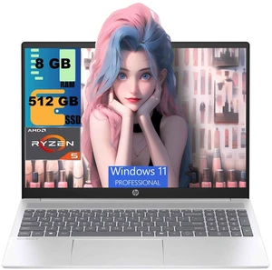 HP OmniBook 5 16 Laptop, 16" WUXGA (1920x1200) Display, AMD Ryzen 5 8540U Hexa-Core Processor, AMD Radeon 740M Graphics, 8GB DDR5 512GB PCIe SSD, Wi-Fi 6E, Windows 11 Pro HP OmniBook 5 16 Laptop, 16" WUXGA (1920x1200) Display, AMD Ryzen 5 8540U Hexa-Core Processor, AMD Radeon 740M Graphics, 8GB DDR5 512GB PCIe SSD, Wi-Fi 6E, Windows 11 Pro