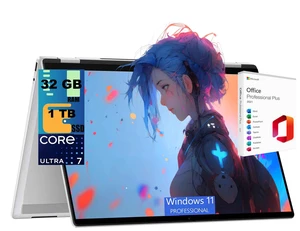 HP OmniBook 7 Flip 16 2-in-1 Business Laptop, 16" 3k Touchscreen, Intel Core Ultra 7 258V Octa-core Processor, Intel Arc 140V Graphics, 32GB DDR5 1TB PCIe SSD, Windows 11 Pro, Office 2021 License HP OmniBook 7 Flip 16 2-in-1 Business Laptop, 16" 3k Touchscreen, Intel Core Ultra 7 258V Octa-core Processor, Intel Arc 140V Graphics, 32GB DDR5 1TB PCIe SSD, Windows 11 Pro, Office 2021 License