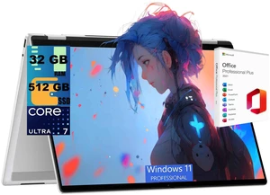 HP OmniBook 7 Flip 16 2-in-1 Business Laptop, 16" 3k Touchscreen, Intel Core Ultra 7 258V Octa-core Processor, Intel Arc 140V Graphics, 32GB DDR5 512GB PCIe SSD, Windows 11 Pro, Office 2021 License HP OmniBook 7 Flip 16 2-in-1 Business Laptop, 16" 3k Touchscreen, Intel Core Ultra 7 258V Octa-core Processor, Intel Arc 140V Graphics, 32GB DDR5 512GB PCIe SSD, Windows 11 Pro, Office 2021 License