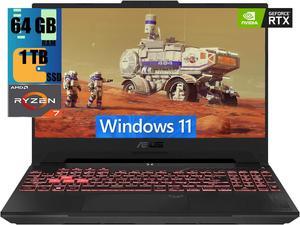 ASUS TUF Gaming A15 Gaming Laptop, 15.6" 144Hz Full HD (1920x1080) Display, AMD Ryzen 7 7735HS 8 Cores, NVIDIA GeForce RTX 4050 6GB GDDR6, 64GB DDR5  1TB PCIe SSD, Wi-Fi 6E, Windows 11