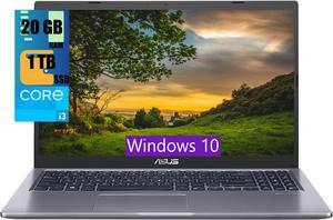 ASUS VivoBook 15 Laptop, 15.6" FHD (1920x1080) Display, Intel i3-1115G4 2 Cores Processor, Intel UHD Graphics, 20GB DDR4  1TB PCIe SSD, USB Type-C, HDMI, Wi-Fi, Windows 10