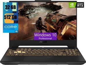 ASUS TUF Gaming F15 Gaming Laptop, 15.6" FHD 144Hz, Intel Core i5-13500H 12-Cores Processor, GeForce RTX 4050 6GB GDDR6 Graphics, 32GB DDR4  512GB PCIe SSD, Wi-Fi 6, Bluetooth 5.2, Windows 10 Pro