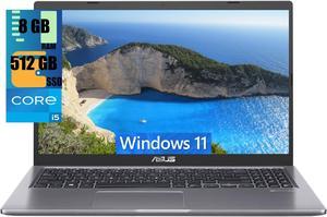 ASUS Vivobook 15 Laptop, 15.6" FHD (1920 x 1080) Touchscreen, Intel 4 Cores i5-1135G7 (Beats i7-1065G7), Intel Iris Xe Graphics, 8GB DDR4  512GB PCIe SSD, Webcam, HDMI, Wi-Fi, Windows 11