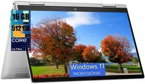 HP Envy X360 14 Laptop, 14" FHD Multi-Touch, Intel Core 7 150U 10 Cores Processor, Intel Integrated Graphics, 16GB  DDR4  512GB   PCIe SSD, Backlit Fingerprint USB-C, Windows 11 Pro