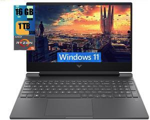 HP Victus 15 Gaming Laptop, 15.6" FHD 144Hz Display, AMD Ryzen 5 7535HS 6 Cores Processor, AMD Radeon RX 6550M Graphics, 16GB DDR5  1TB PCIe SSD, Wi-Fi 6 Backlit Keyboard, Windows 11