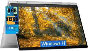 HP Envy 2-in-1 14 Laptop, 14" FHD (1920 x 1080) Touchscreen, Intel Core i5-1335U 10-Cores Processor, Intel Iris Xe Graphics, 8GB  DDR4  512GB  PCIe SSD, Fingerprint, Backlit KB, Windows 11 Home