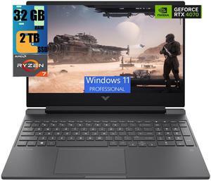 HP Victus 16 Gaming Laptop, 16.1" FHD 144 Hz Display, AMD Ryzen 7 8845HS 8 Cores Processor, NVIDIA GeForce RTX 4070 8GB GDDR6, 32GB DDR5  2TB PCIe SSD, Backlit Keyboard, Wi-Fi 6 Windows 11 Pro