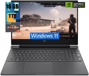 HP Victus 16 Gaming Laptop, 16.1" FHD 144 Hz Display, AMD Ryzen 7 8845HS 8 Cores Processor, NVIDIA GeForce RTX 4070 8GB GDDR6, 16GB DDR5  1TB PCIe SSD, Backlit Keyboard, Wi-Fi 6 Windows 11