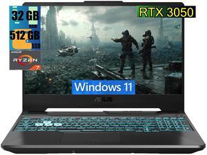 ASUS TUF A15 Gaming Laptop, 15.6" Full HD 144Hz Display, AMD Ryzen 7 7435HS 8 cores Processor, NVIDIA GeForce RTX 3050 4GB GDDR6, 32GB DDR5  512GB PCIe SSD, RGB Backlit KB, Wi-Fi 6, Windows 11