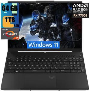ASUS TUF A16 Gaming Laptop, 16" FHD+ 165Hz Display, AMD Octa-core Ryzen 7 7735HS Processor, AMD Radeon RX 7700S 8GB Graphic, 64GB DDR5  1TB PCIe SSD, Backlit KB, 720p Webcam, Windows 11