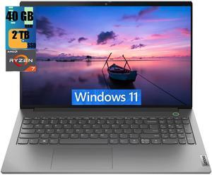 Lenovo ThinkBook 15 Business Laptop, 15.6" FHD Display, AMD Ryzen 7 5825U 8 Cores Processor, AMD Radeon Graphics, 40GB DDR4 2TB PCIe SSD, FP Reader, HDMI, RJ45, Webcam, Wi-Fi 6, Windows 11 Lenovo ThinkBook 15 Business Laptop, 15.6" FHD Display, AMD Ryzen 7 5825U 8 Cores Processor, AMD Radeon Graphics, 40GB DDR4 2TB PCIe SSD, FP Reader, HDMI, RJ45, Webcam, Wi-Fi 6, Windows 11