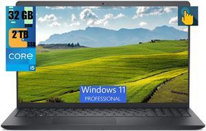 Dell Inspiron 15 3520 Laptop, 15.6" FHD (1920 x 1080) Touchscreen, Intel Core i5-1235U 10 Cores Processor, Intel UHD Graphics, 32GB DDR4  2TB PCIe SSD, Wi-Fi and Bluetooth, Windows 11 Pro