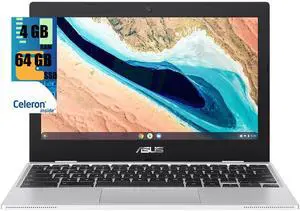ASUS Chromebook CX1 Laptop, 11.6" HD Display, Intel Celeron N4020 2 cores Processor, Intel UHD Graphics, 64GB eMMC, 4GB RAM, Wi-Fi 5 + Bluetooth 5.1, Chrome OS