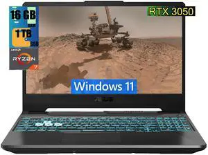 ASUS TUF A15 Gaming Laptop, 15.6" Full HD 144Hz Display, AMD Ryzen 7 7435HS 8 cores Processor, NVIDIA GeForce RTX 3050 4GB GDDR6, 16GB DDR5  1TB PCIe SSD, RGB Backlit KB, Wi-Fi 6, Windows 11