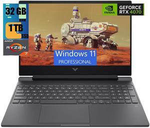 HP Victus 16 Gaming Laptop, 16.1" FHD 144 Hz Display, AMD Ryzen 7 8845HS 8 Cores Processor, NVIDIA GeForce RTX 4070 8GB GDDR6, 32GB DDR5  1TB PCIe SSD, Backlit Keyboard, Wi-Fi 6 Windows 11 Pro